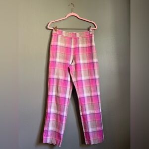 Pendleton pink plaid trousers